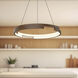 Anello Minor LED 19 inch Walnut Pendant Ceiling Light